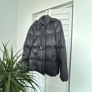 Hugo by Hugo Boss parka in black, great condition, real down, size S